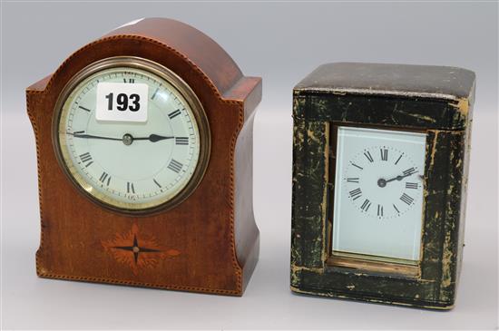 Cased carriage clock & mantel clock